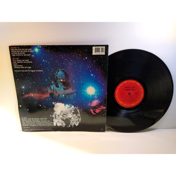 Bonnie Tyler Faster Than The Speed Of Light Vinyl LP Record 1983 Total Eclipse - Picture 2 of 3